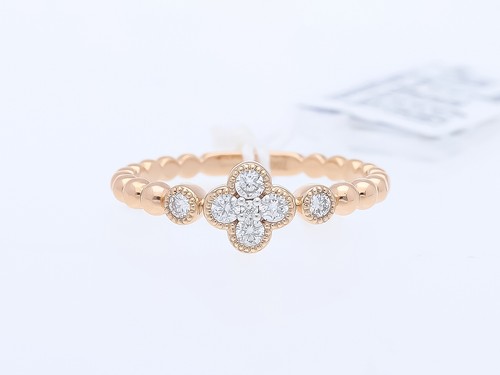 Anello con brillanti - 7,