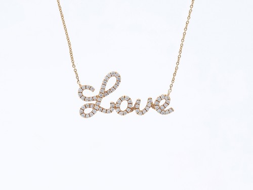 Collana love diamanti - collana,