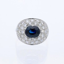 Anello diamanti zaffiro 2,03