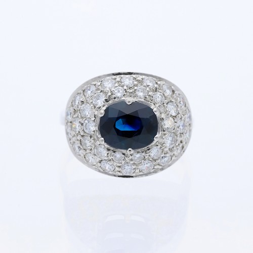 Anello diamanti zaffiro 03 - anello,