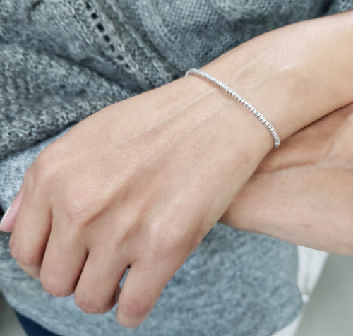 Bracciale tennis moissanite - bracciale,