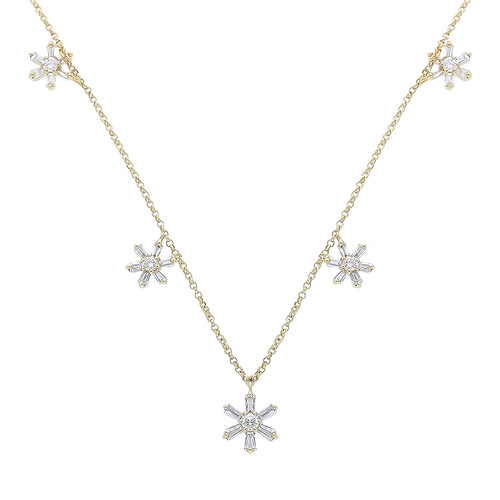 Collana con diamanti oro