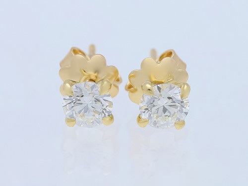 Orecchini perno con diamanti - perno,