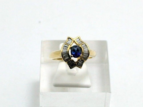 Anello diamante zaffiro oro - anello,