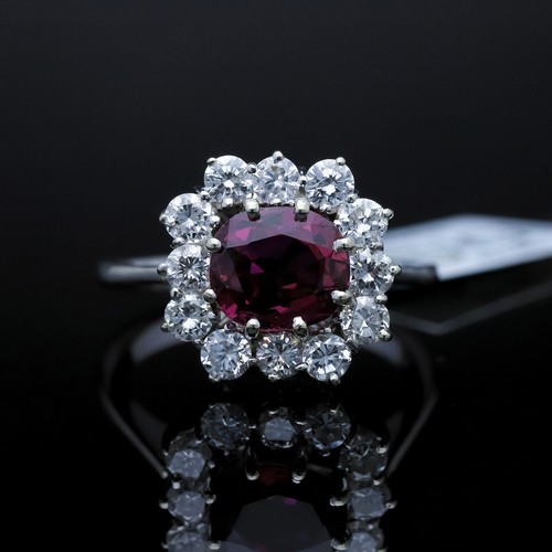 Anello diamanti zaffiro non